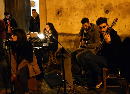 SERATA ROCK | L'esibizione di Serena Miceli, Giulia Russo, Gabriele Ventura e Giuseppe Fossi. Foto n. 6